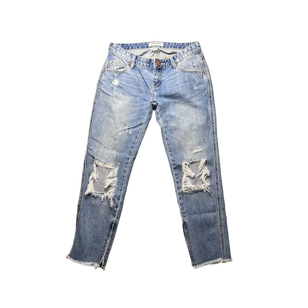 One X One Teaspoon Distressed Freebirds Boyfriend Cut Jeans